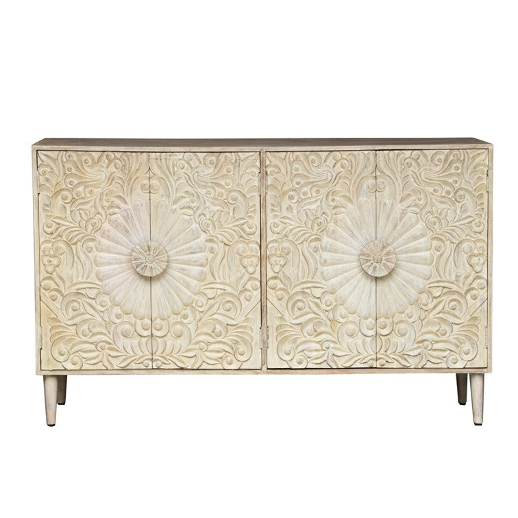 Evie Hand Carved Side Board