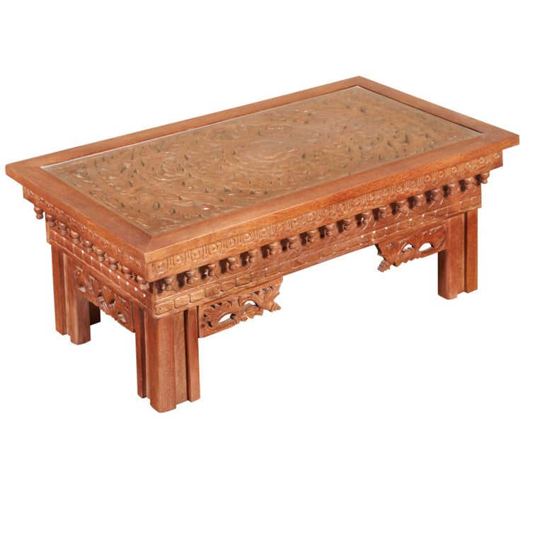Travis Carved Coffee Table