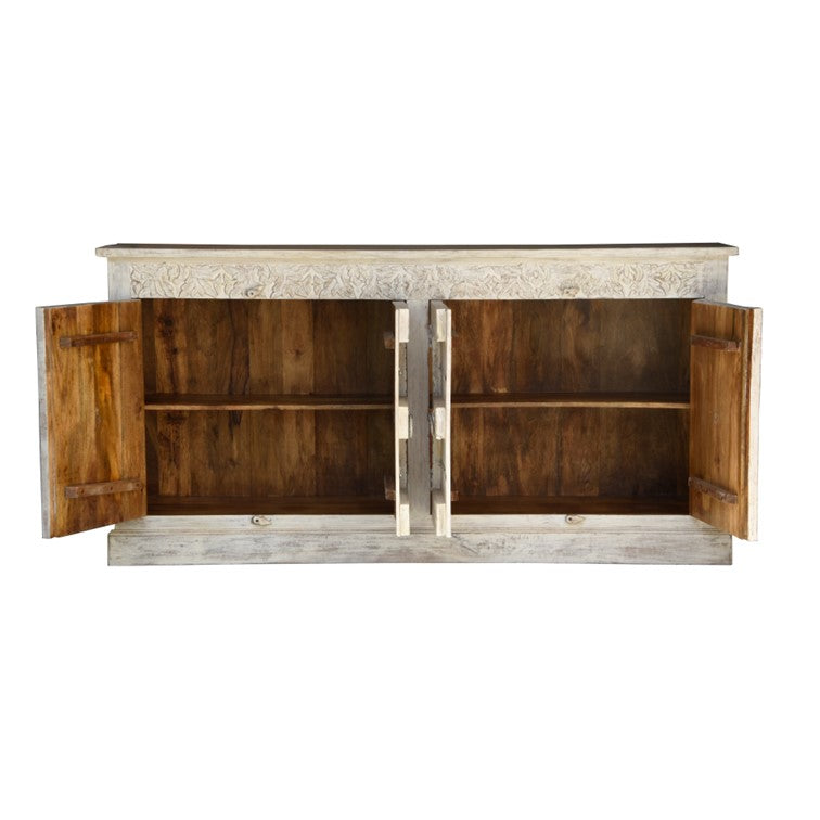 Eva Hand Carved Side Board