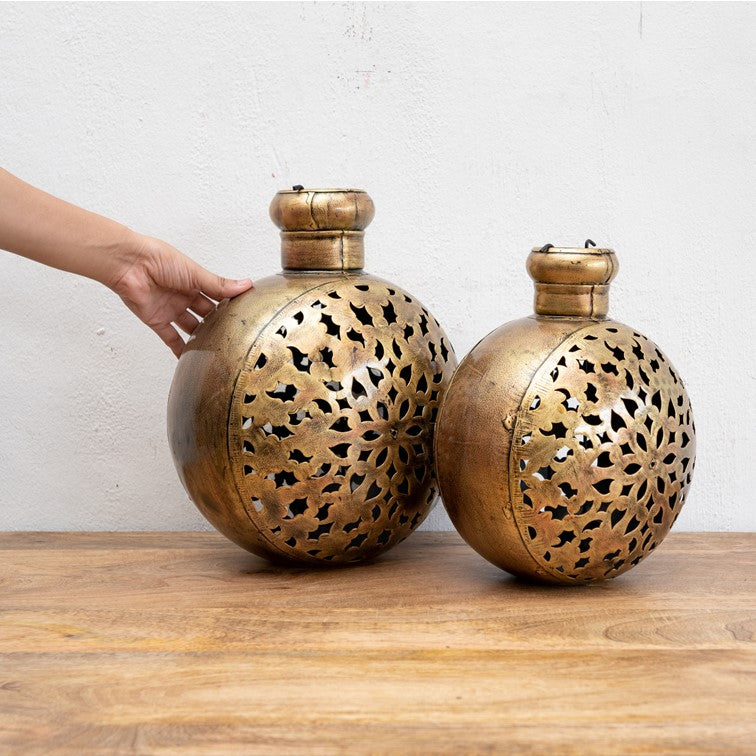 Rita Brass Finish Lantern