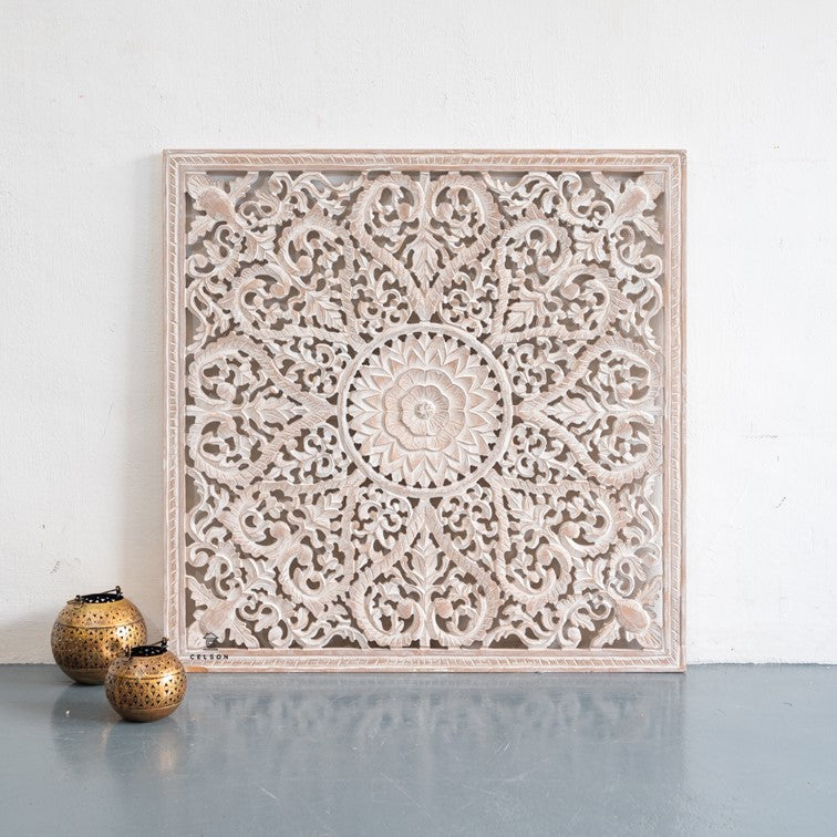 Fink Carved Wall Panel Distressed
