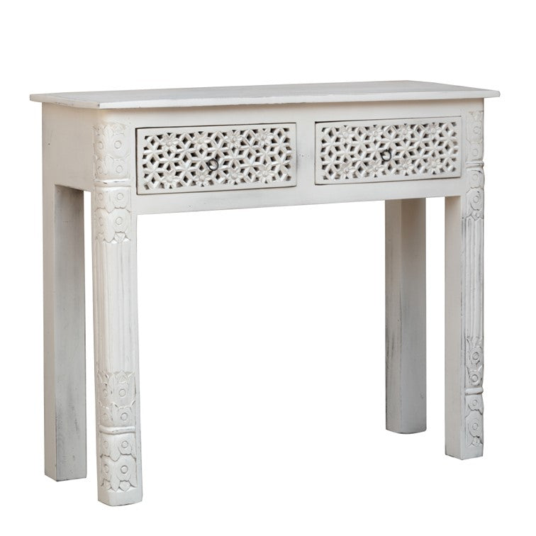 Rama Wooden Brass inlaid Console Table