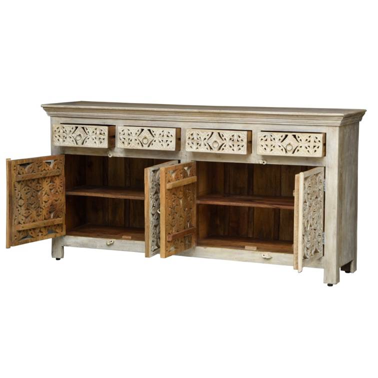 Ciara Carved Wooden SideBoard