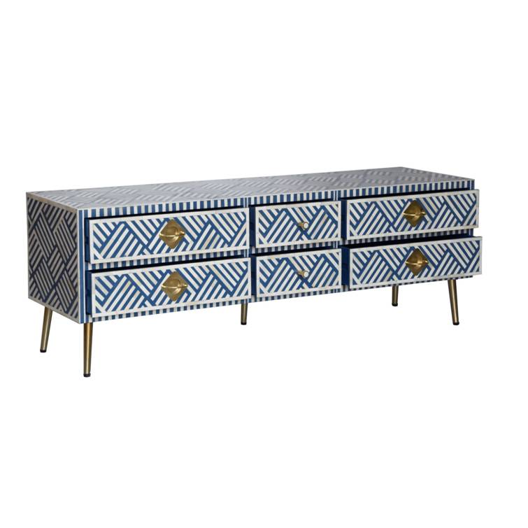 Bedella Bone Inlay TV Cabinet
