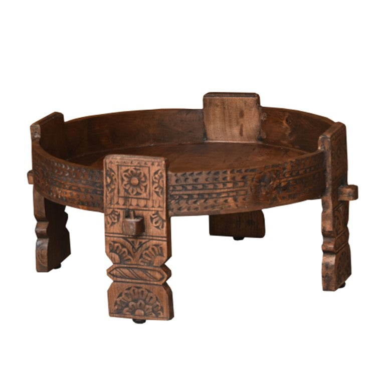 Rima Carved Chakki Coffee Table