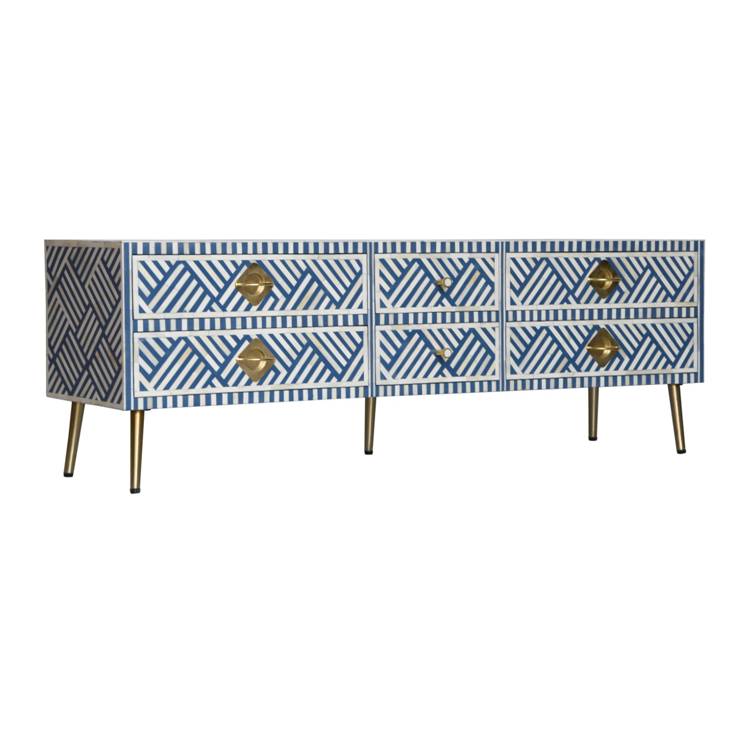Bedella Bone Inlay TV Cabinet