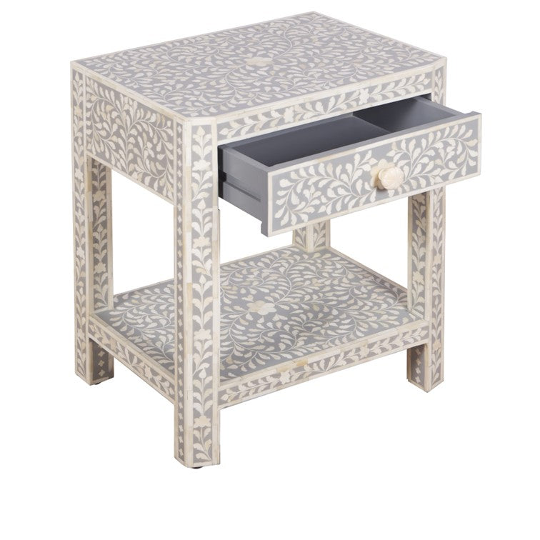 Thoren Bone Inlay Bedside