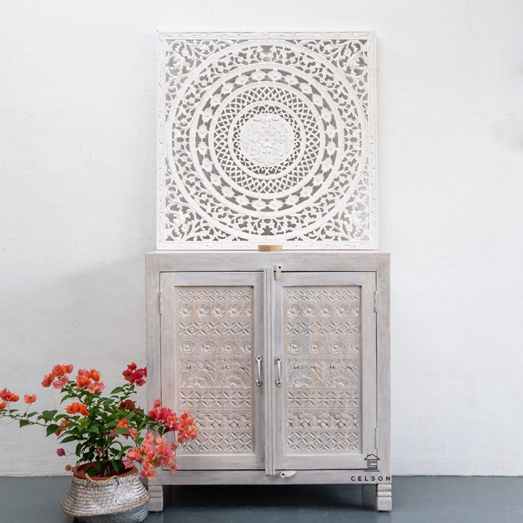 Anna Carved Wooden Chest