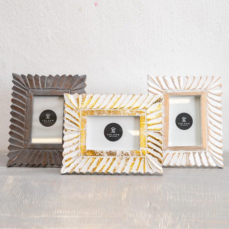 Evie Hand Carved Photo Frame
