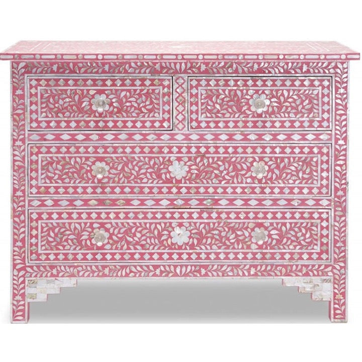 Bella Mother of Pearl Inlay Chest of Drawer