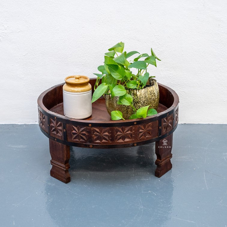 Jarah Carved Chakki Table