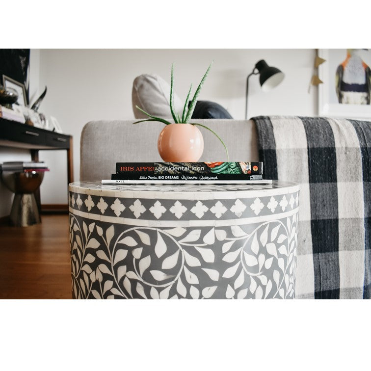 Dimsi Bone Inlay Stool