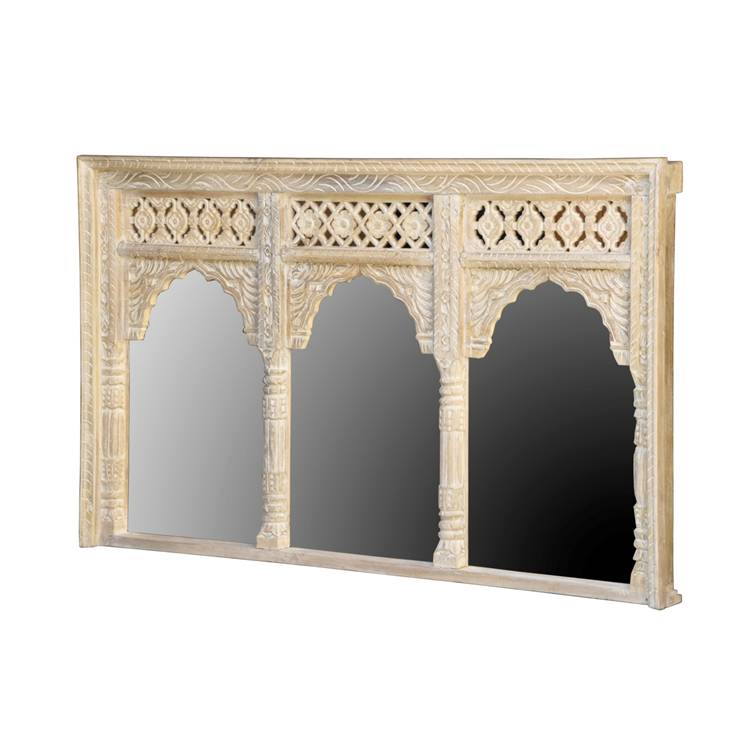 Alves Carved Wooden Mirror