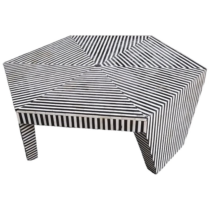 Makoare Bone Inlay Coffee Table