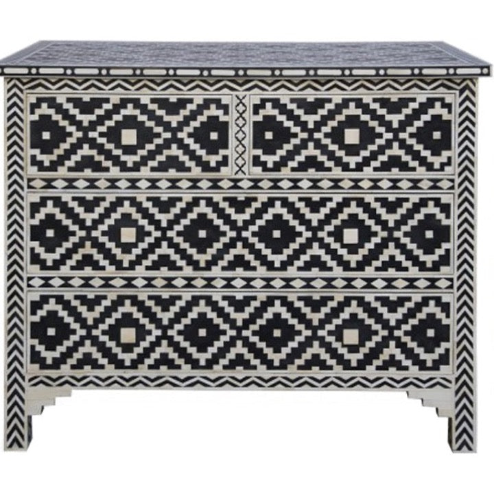 Reva Bone Inlay Chest of Drawer