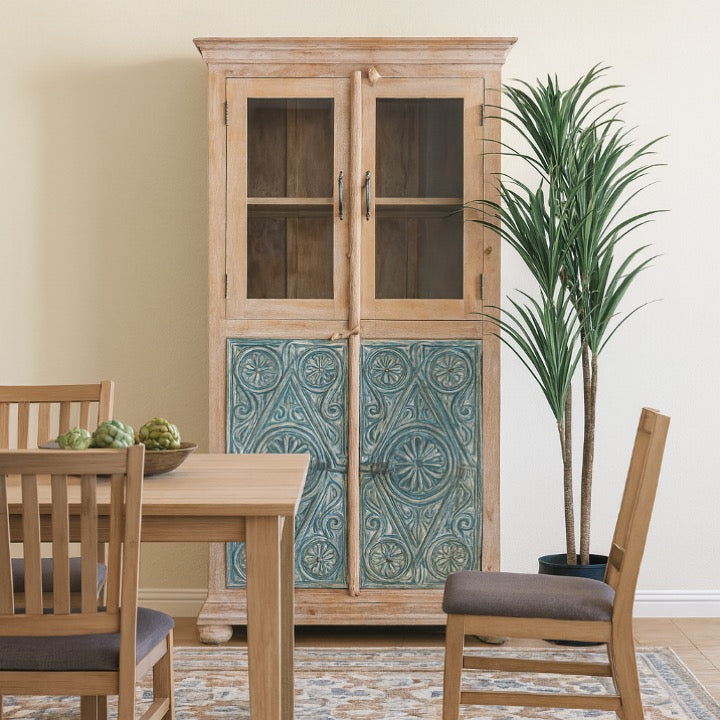 Jenn Hand Carved Almirah