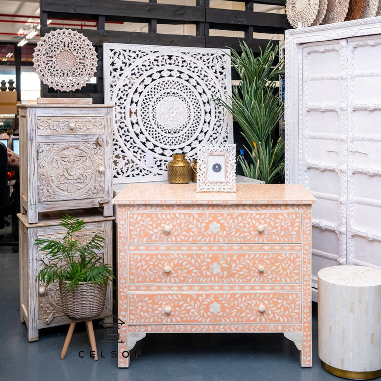 Sam Bone Inlay Chest of Drawer