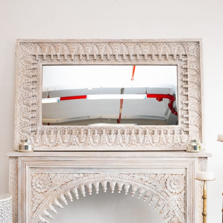 Hazzan Hand Carved Window Mirror
