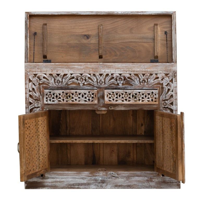 Vaibhav Carved Wooden Cabinet