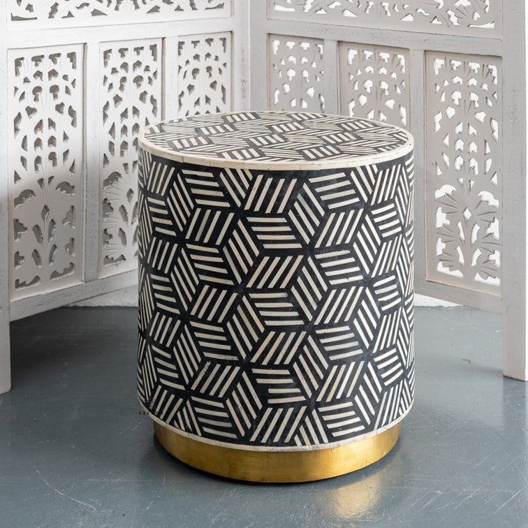 Sam Bone Inlay Stool