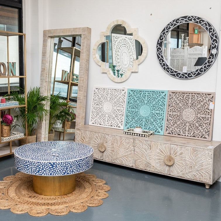 Paula Bone Inlay Coffee Table