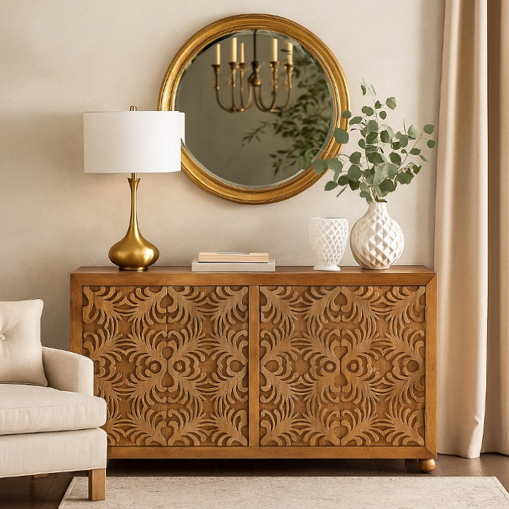 Ramon Hand Carved Wooden Buffet