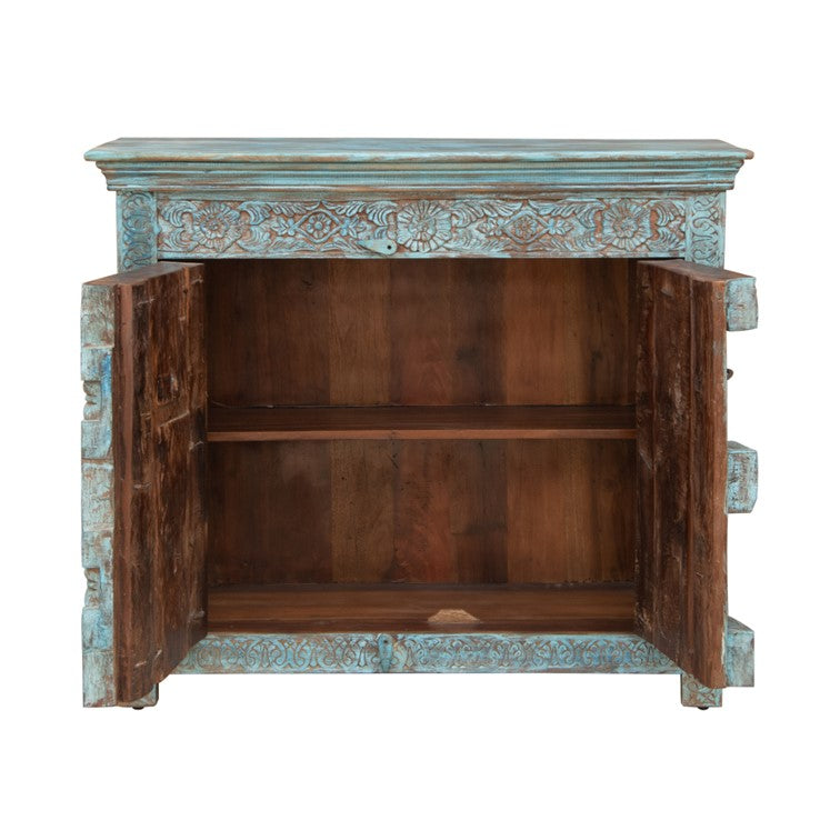 Sahiba Carved Wooden Chest