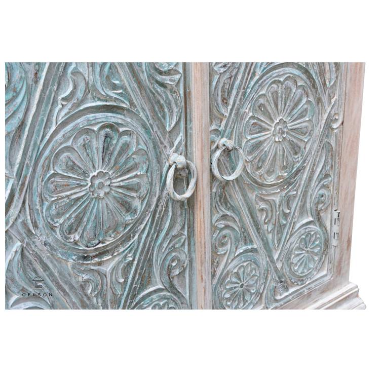 Jenn Hand Carved Almirah