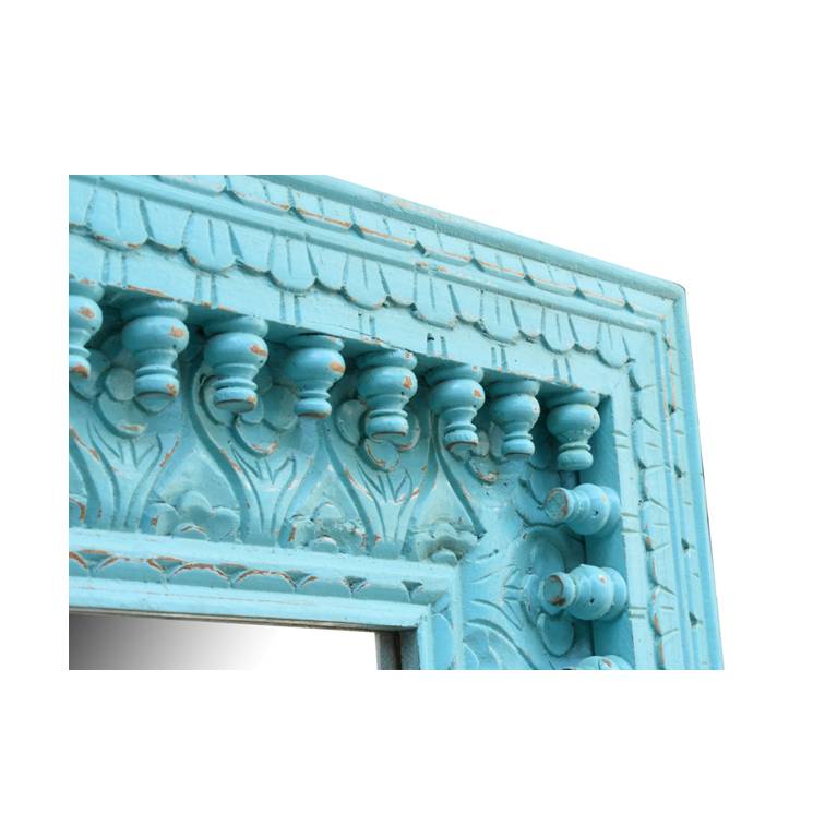 Janet Hand Carved Wooden Mirror