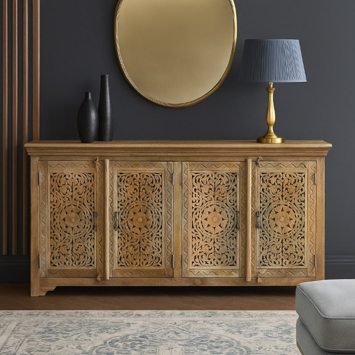 Ember Hand Carved Sideboard