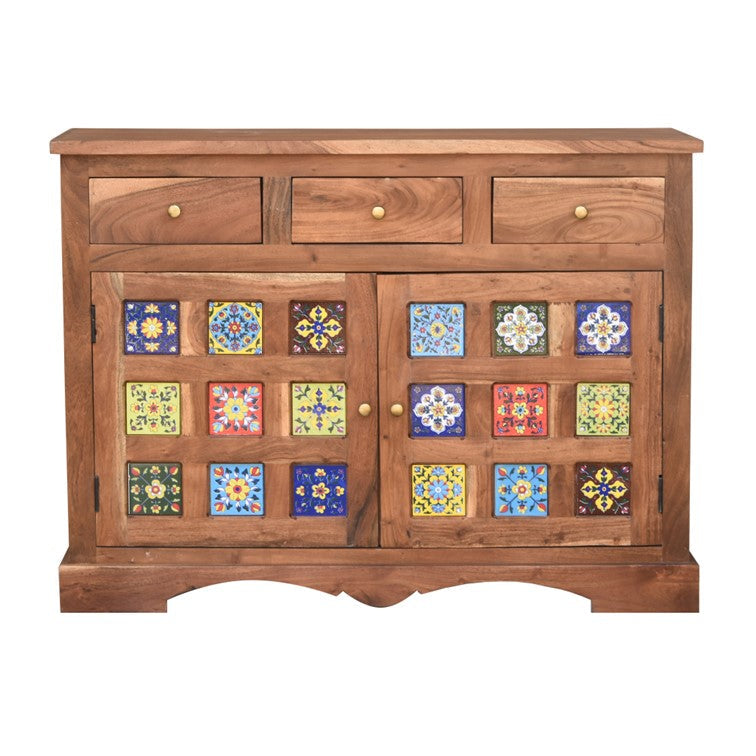 Meena Carved Wooden Cabinet