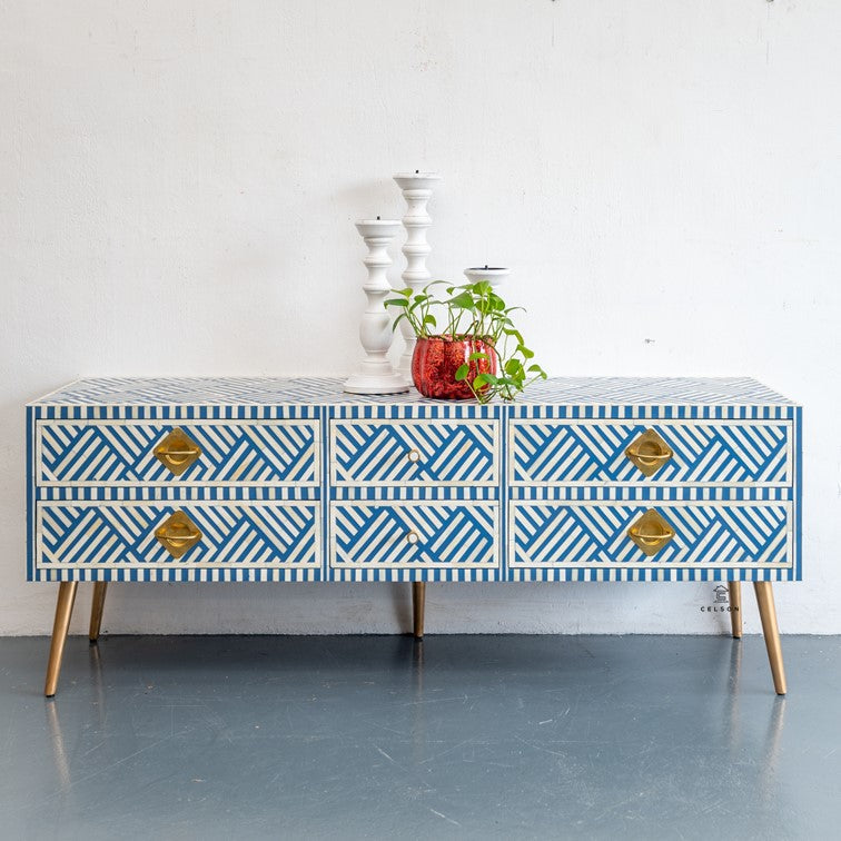Bedella Bone Inlay TV Cabinet