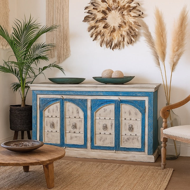 Eileen Hand Carved Wooden Sideboard