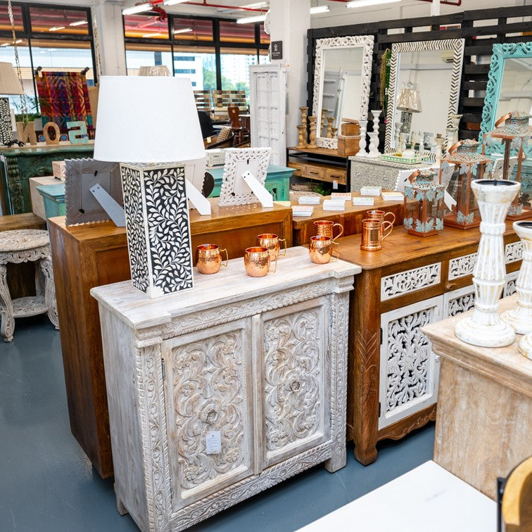 Ciri Carved Wooden Chest