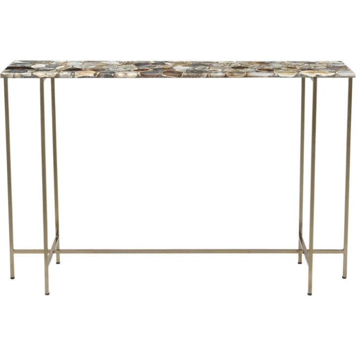 Gilly Console Table with Agate Top