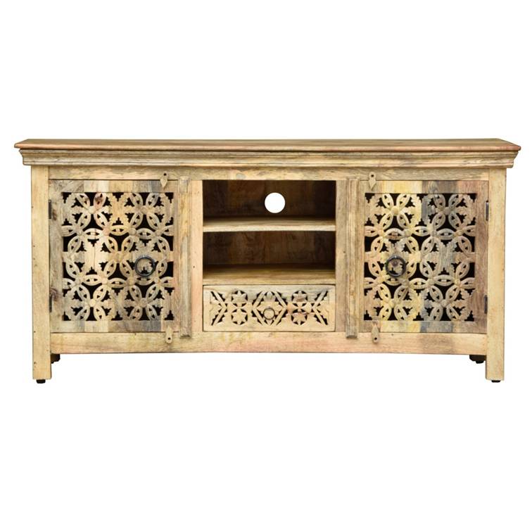 Rory Wooden Hand Carved TV Cabinet