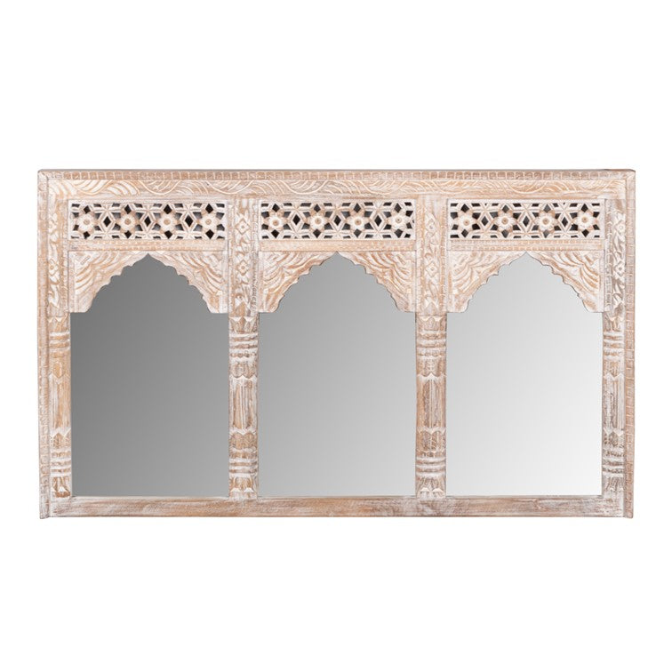 Alves Carved Wooden Mirror