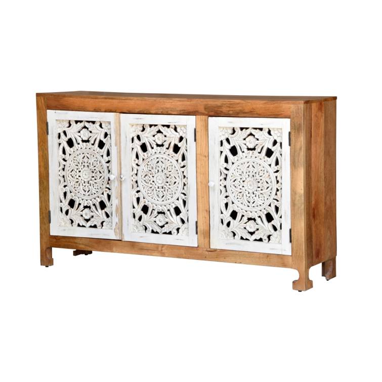 Sana Hand Carved Wooden Sideboard