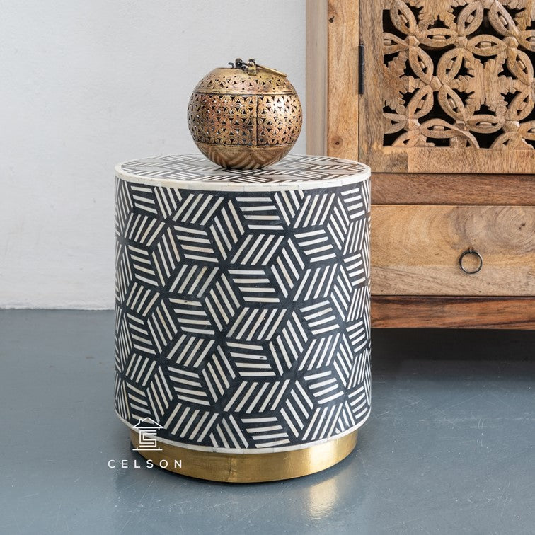 Sam Bone Inlay Stool