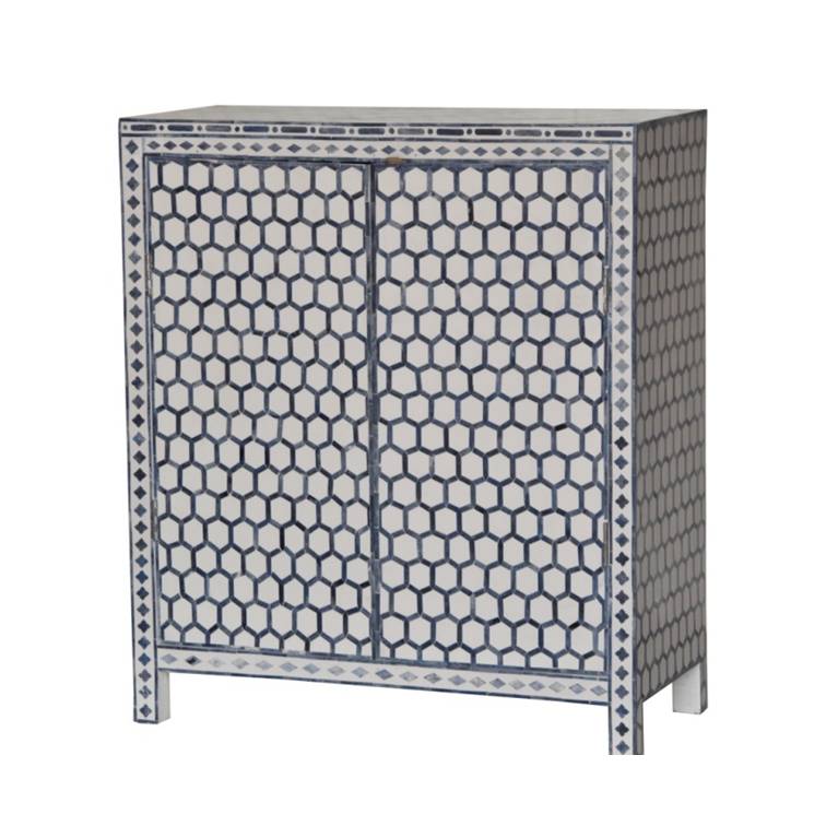 Dizon Bone Inlay Bar Cabinet