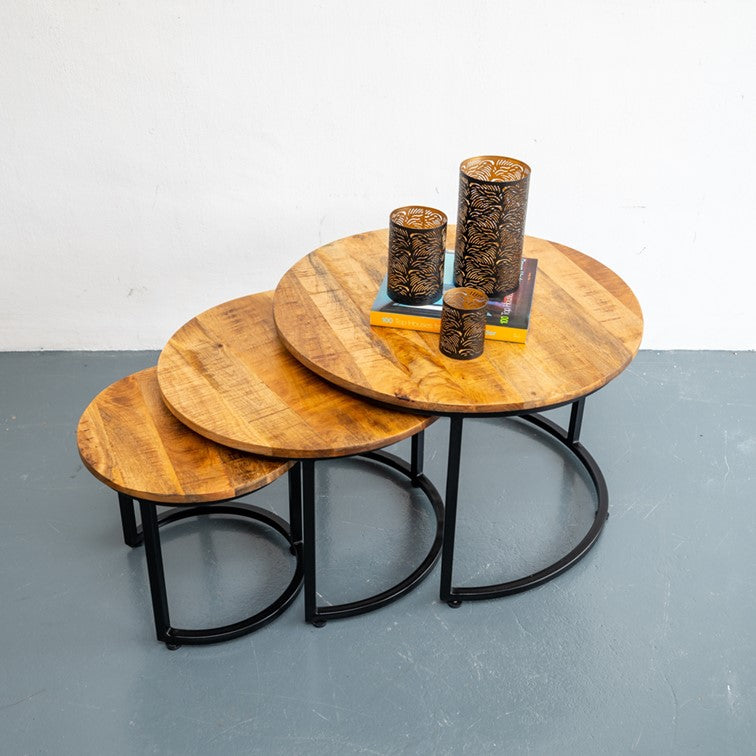 Darko Carved Wooden Coffee Table