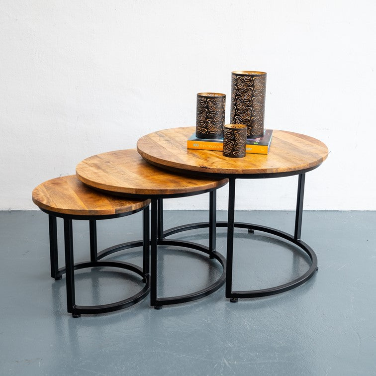 Darko Carved Wooden Coffee Table