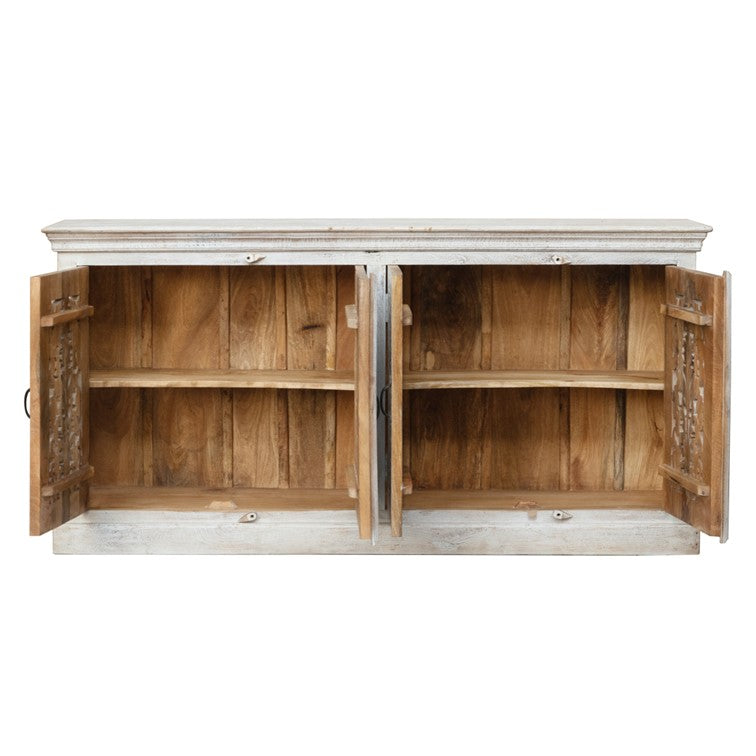 Lisa Hand Carved Wooden Sideboard