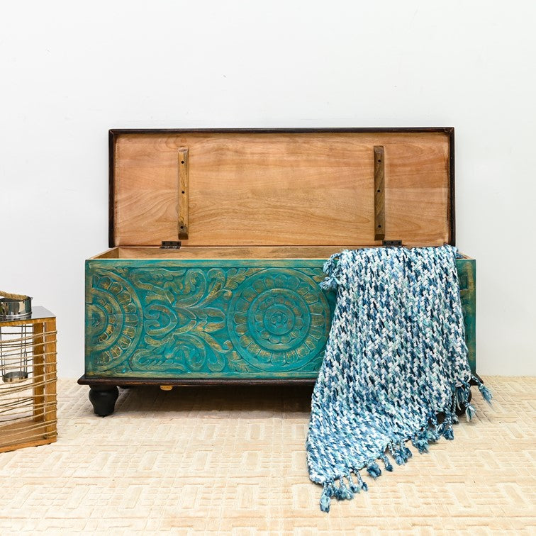 Nielsen Carved Storage Trunk