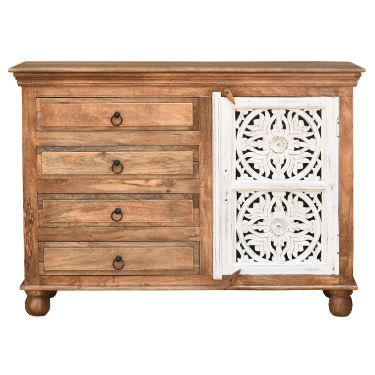 Miraya Carved Wooden Cabinet