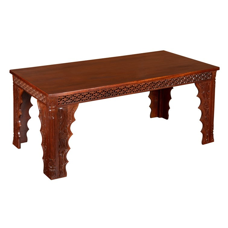Lyla Carved Wooden Dining Table