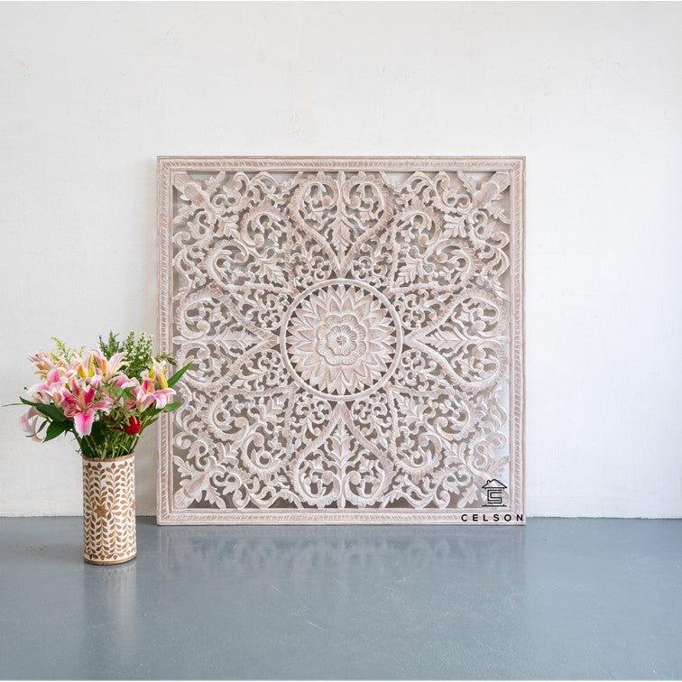 Fink Carved Wall Panel Distressed