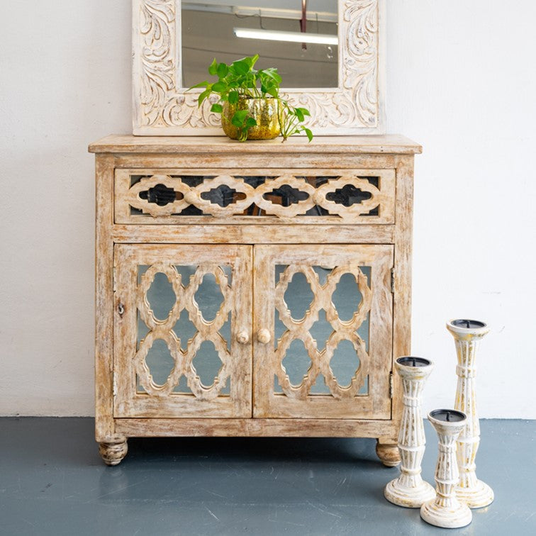 Jessica Carved Wooden Cabinet