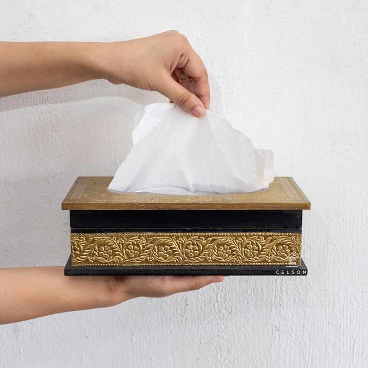 Riva Hand Painted Tissue Box