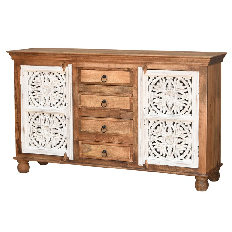 Eva Hand Carved Wooden Buffet